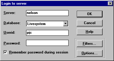 Logon dialog