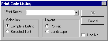 Print Dialog