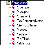 Function browser window