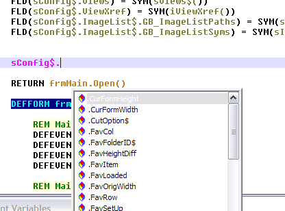 Suggest window